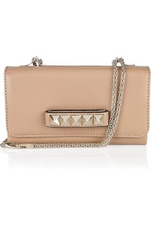 Valentino Va Va Voom Studded Leather Convertible Clutch - Lyst