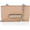 Valentino Va Va Voom Studded Leather Convertible Clutch in Beige - Lyst