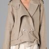 Alexander Wang Linen Burlap Short Trench in Beige (natural) - Lyst