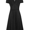 Rochas Silkgauze Dress in Black - Lyst