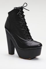 Opening Ceremony Leather Platform Ankle Boots