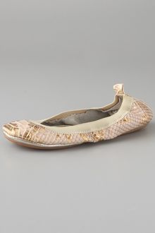 Yosi Samra Elastic Top Line Ballet Flats - Lyst