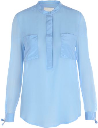 3.1 Phillip Lim Cotton Silk Double Pocket Blouse - Lyst