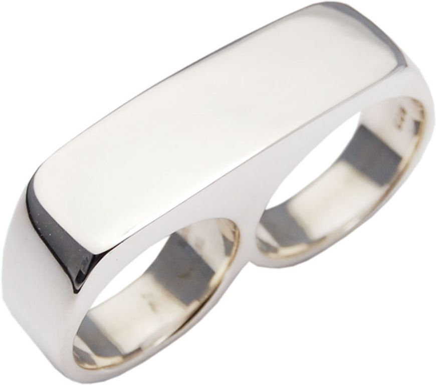 Double Finger Rings on Erica Anenberg Double Finger Ring In Gold Lyst