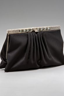 Valentino Raso Satin Glam Frame Clutch - Lyst