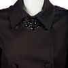 Blugirl Blumarine Beaded Trench Coat in Black - Lyst