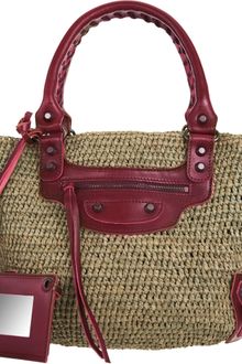 Balenciaga Raphia Small Bucket Bag - Lyst