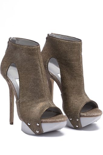 Camilla Skovgaard Spear Open-toe Bootie W/plateau - Antler - Lyst