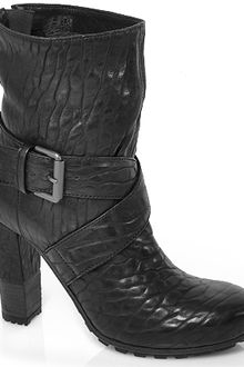 Vic Matie'  Black Leather Bootie - Lyst
