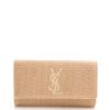 Yves Saint Laurent Raffia Belle Du Jour Clutch in Beige (natural) - Lyst