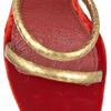 Marc Jacobs Wraparound Python and Velvet Sandals in Gold (red) - Lyst