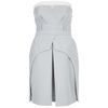Preen Structured Pleat Dress in Gray (pearl) - Lyst