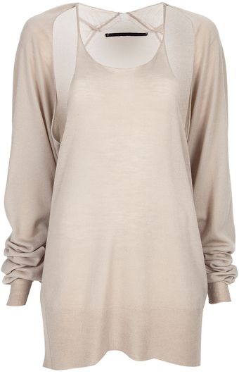 Haider Ackermann Split Sleeve Jumper - Lyst