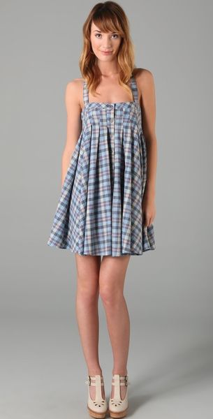 Pendleton For Opening Ceremony Pleated Dress - Lyst