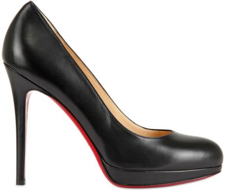 christian louboutin black simple pump