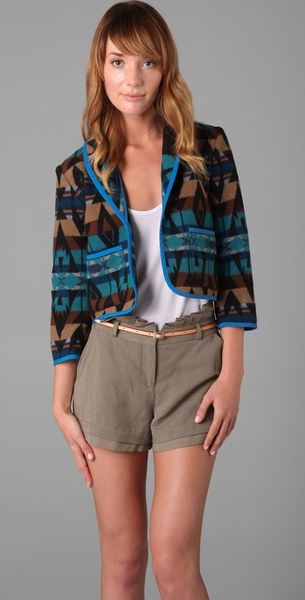 Pendleton For Opening Ceremony Patch Pocket Blazer - Lyst