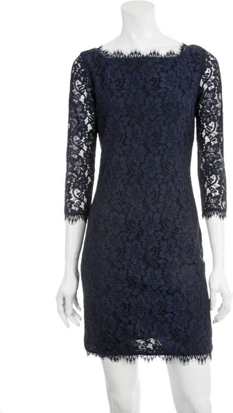 Diane Von Furstenberg Zarita Lace Mini Dress - Lyst