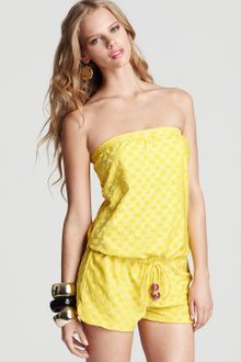 Marc By Marc Jacobs Bandeau Short Romper Cover-up - Lyst