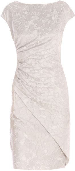 Max Mara Studio Corona Jacquard Dress in Gray (grey) - Lyst