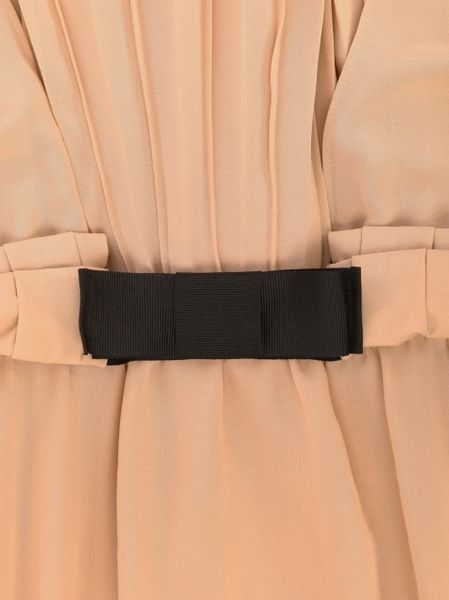 See By ChloÃ© Chiffon Jersey Dress in Pink (nude) | Lyst