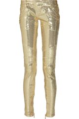 Balmain Sequin-embellised Skinny Pants