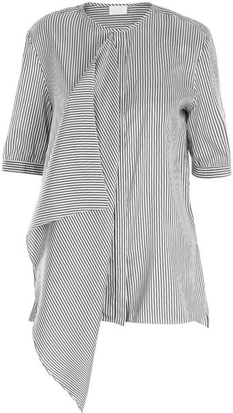 Cerruti Silk Ruffle Shirt in Black (grey) - Lyst
