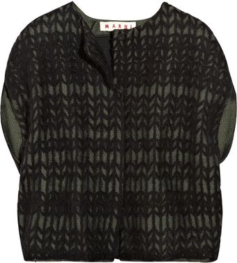  Cap-sleeve Knitted Jacket 