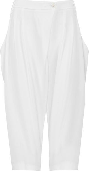 Max Azria Crepe Harem Shorts - Lyst