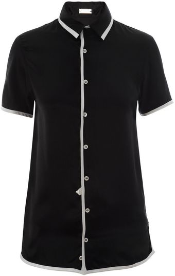 Alexis Mabille Satin Shirt - Lyst