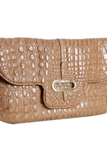 Jimmy Choo Nude Croc Embossed Leather Terri Chain Link Crossbody Bag - Lyst