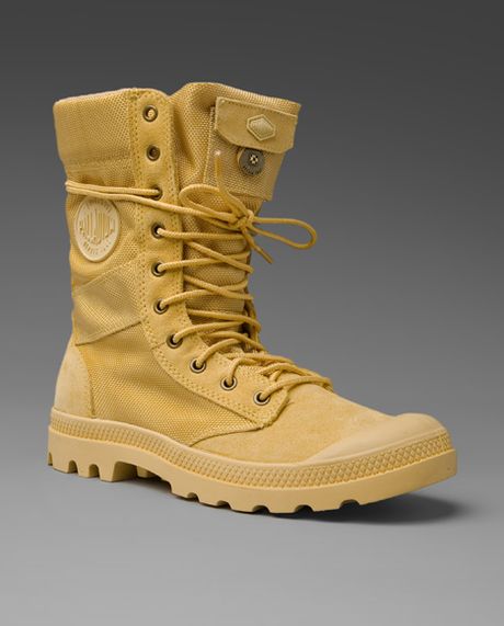 tan palladium boots