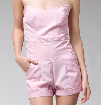 Rojas Bustier Shorts Jumper - Lyst