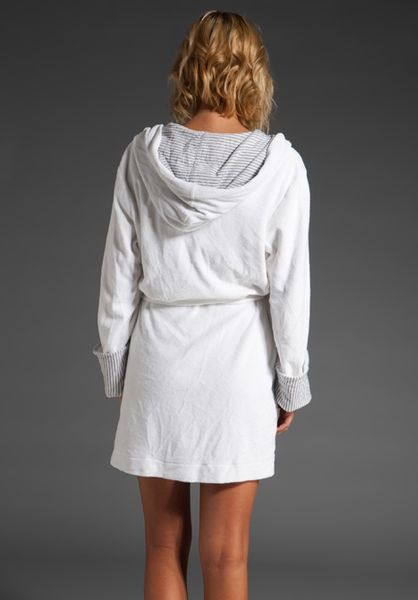 Splendid Lounge Luxurious Terry Cloth Robe In White Lyst