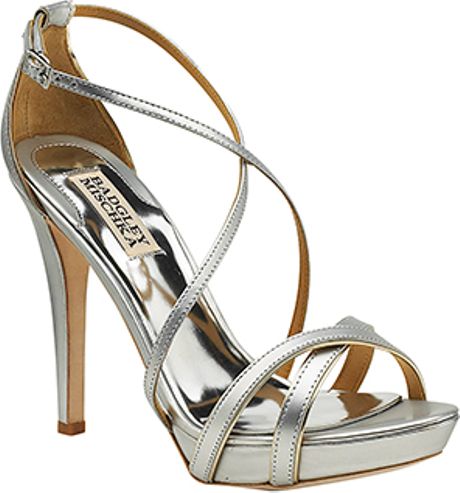 badgley mischka silver flats
