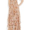 Julien Macdonald Peignoir Petalprint Silkchiffon Twopiece in Pink (blush) - Lyst