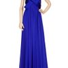 Notte By Marchesa Bowembellished Strapless Silkchiffon Gown in Blue - Lyst