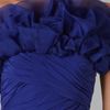 Notte By Marchesa Chiffon Dress with Organza Ruffle in Blue (violet) - Lyst