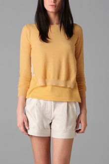 3.1 Phillip Lim Pullover Sweater with Overlay - Lyst