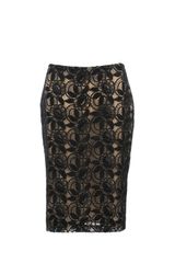 Alexander McQueen Viscose and Polyester Lace Skirt