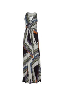Etro Aztec Print Maxi Dress - Lyst