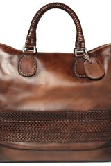 Gucci Woven Leather Holdall