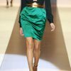 Gucci Suede and Glossedpython Sandals in Green (gold) - Lyst