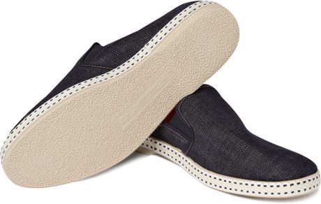 denim slip on shoes