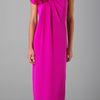 Notte By Marchesa One Shoulder Column Gown with Flower in Pink - Lyst