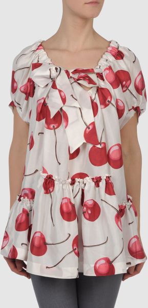 Moschino Blouse in White (ivory) - Lyst