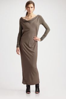 Donna Karan New York Double-layer Maxi Dress - Lyst