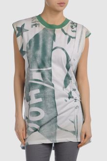 Mm6 By Maison Martin Margiela Sleeveless T-shirt - Lyst
