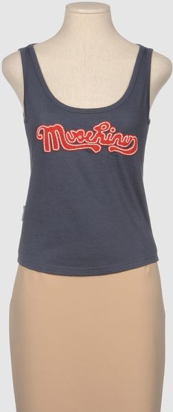 Moschino Jeans Sleeveless T-shirt - Lyst