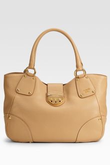 Prada Vitello Daino Calfskin Tote - Lyst