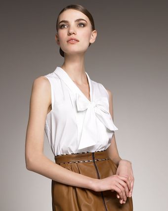  Riva Tie-neck Sleeveless Blouse 